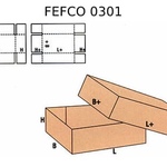 Телескопическая коробка FEFCO 0301