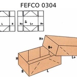 Телескопическая коробка FEFCO 0304