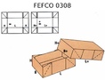 Телескопическая коробка FEFCO 0308
