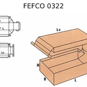 Телескопическая коробка FEFCO 0322
