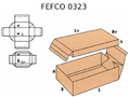 Телескопическая коробка FEFCO 0323