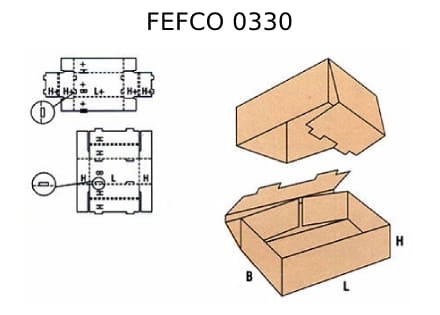 Телескопическая коробка FEFCO 0330