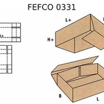 Телескопическая коробка FEFCO 0331