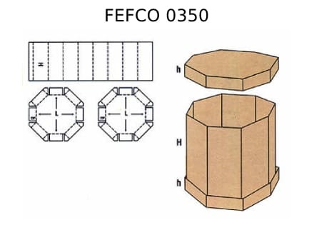 Телескопическая коробка FEFCO 0350