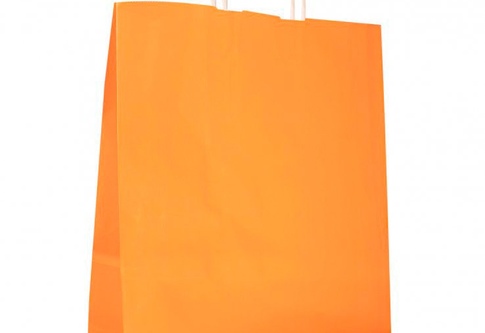 Крафт пакет оранжевый
